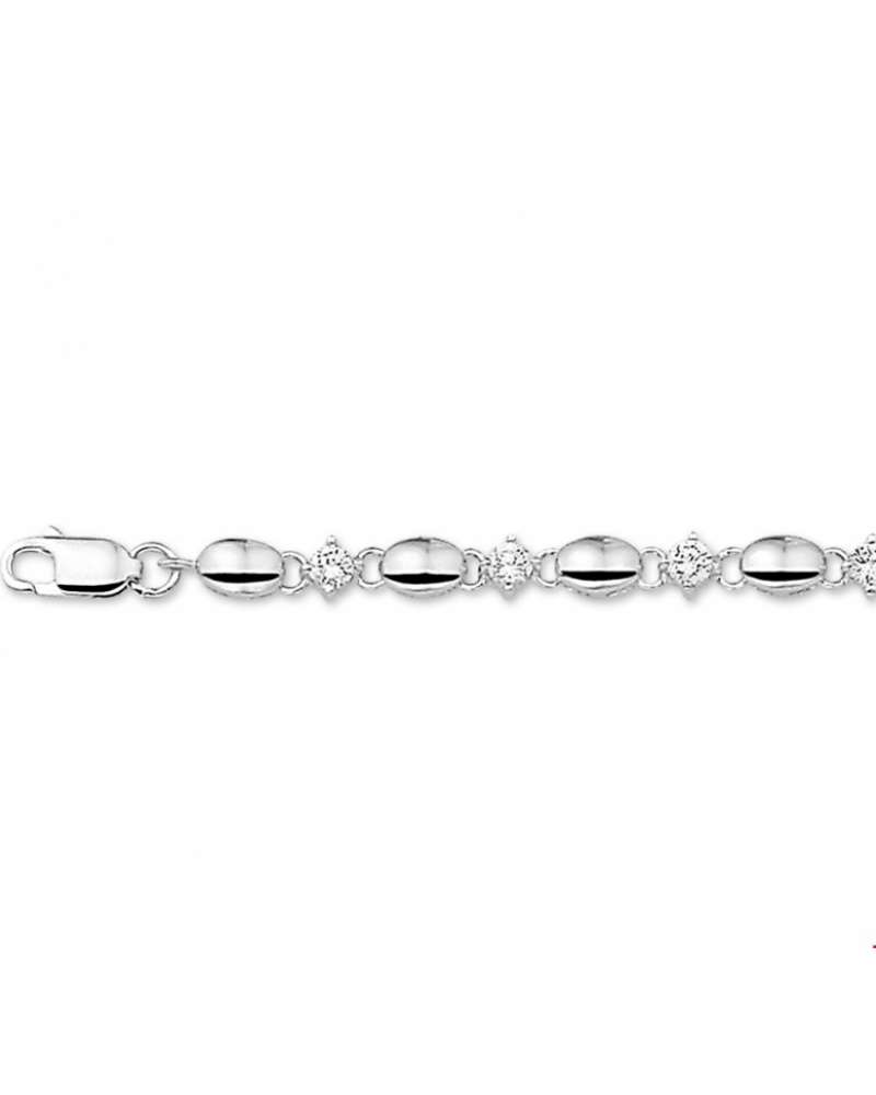 Armband zirkonia 4,5 mm 18 ,5 cm - 10035