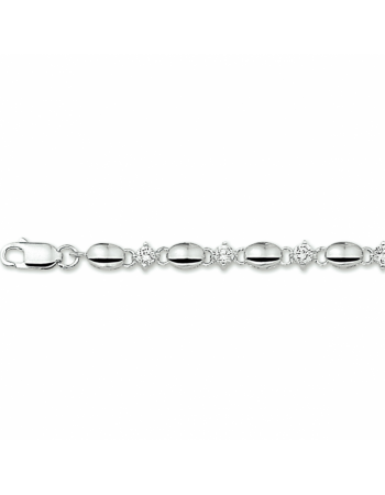 Armband zirkonia 4,5 mm 18 ,5 cm - 10035
