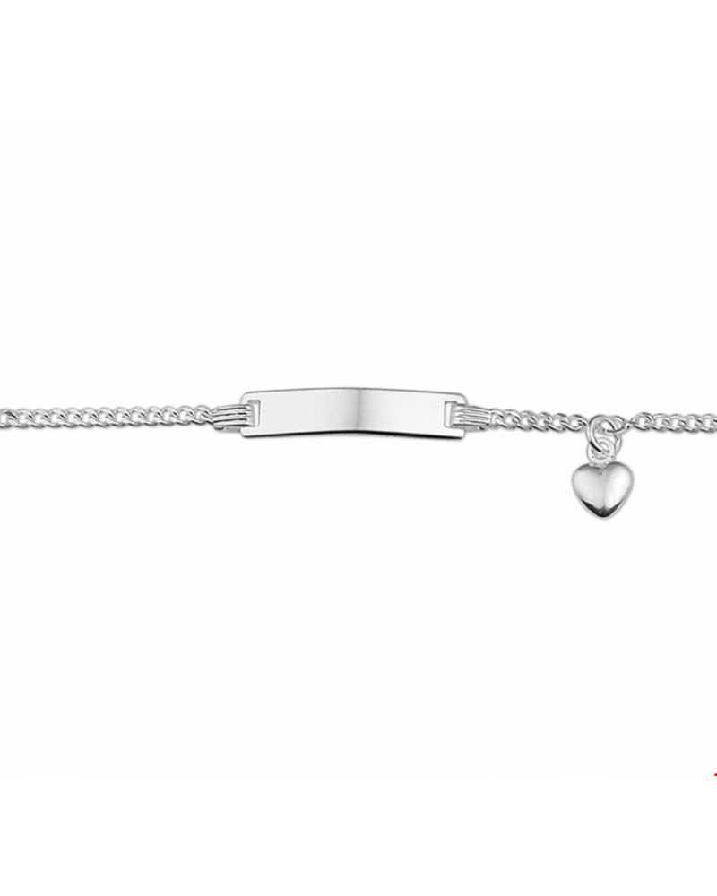 Graveerarmband hart 4,2 mm 11- 13 cm - 10007