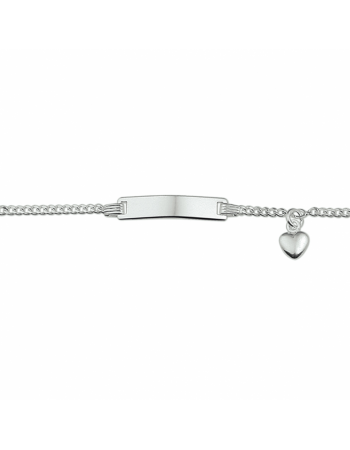 Graveerarmband hart 4,2 mm 11- 13 cm - 10007
