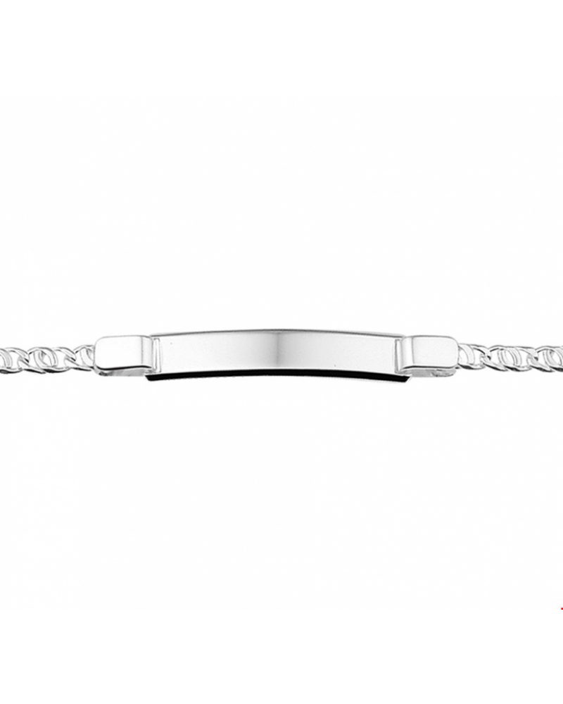 Graveerarmband plaat 6 mm 18 cm - 10011