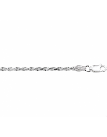 Armband koord gediamanteerd 2,8 mm 19 cm - 10040 Armband koord gediamanteerd 2,8 mm 19 cm - 10040