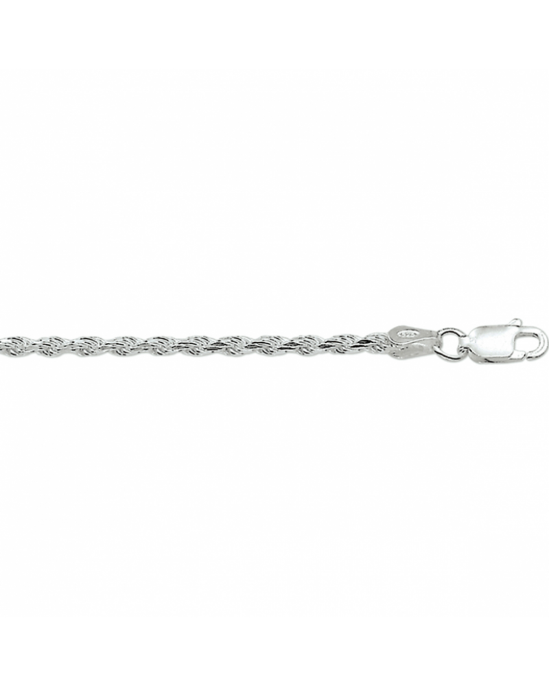 Armband koord gediamanteerd 2,8 mm 19 cm - 10040 Armband koord gediamanteerd 2,8 mm 19 cm - 10040