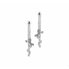 zilveren Oorhangers paard - 10078