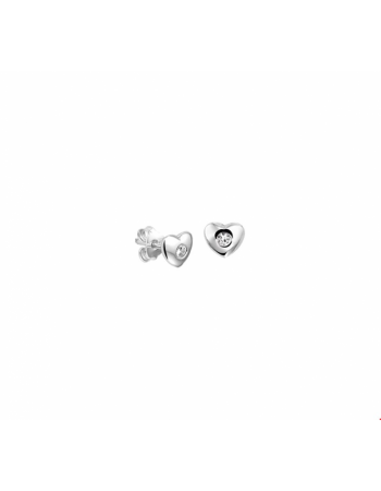 Oorknoppen hart zirkonia - 10098