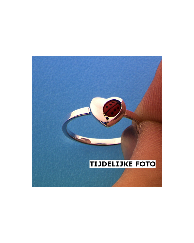 Ring lieveheersbeestje hart - 10086 Ring lieveheersbeestje hart - 10086