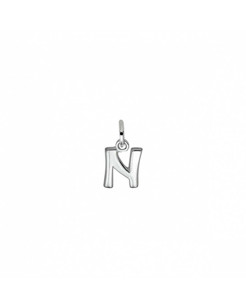 zilveren hanger letter N - 17687 zilveren hanger letter N - 17687