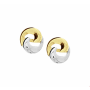 14 krt bicolor oorknoppen - 17088 14 krt bicolor oorknoppen - 17088