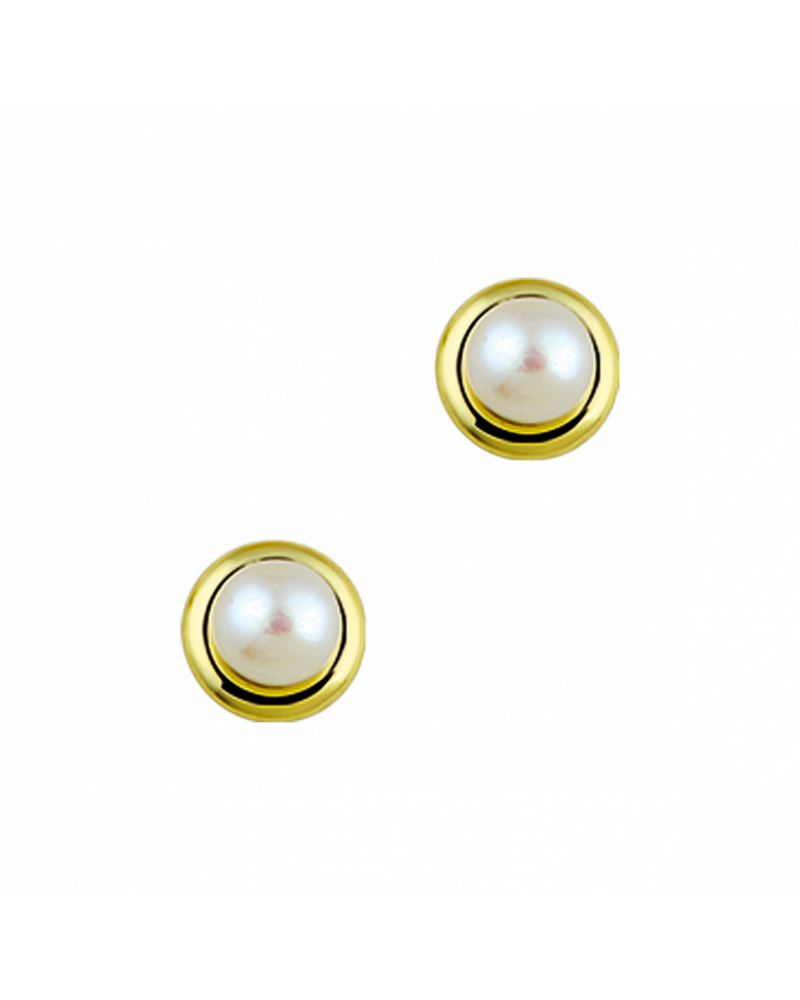 14 krt oorknoppen parel - 17095 14 krt oorknoppen parel - 17095
