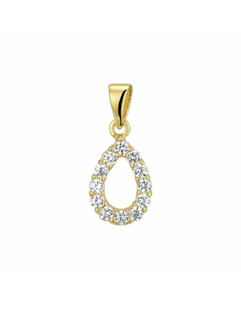 14 krt hanger zirkonia - 17184