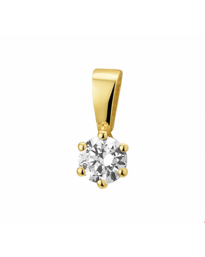 14 krt hanger zirkonia - 17179