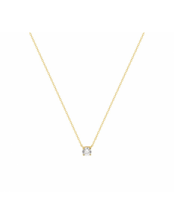 14 krt collier zirkonia 0,8 mm 42 cm - 17068