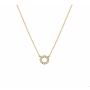 14 krt collier zirkonia 0,8 mm 40 + 4 cm - 17069
