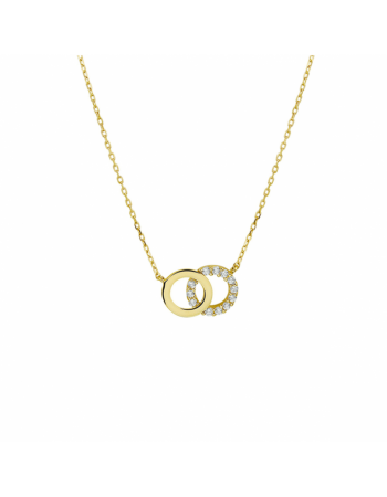 14 krt collier zirkonia 0,8 mm 40 + 4 cm - 17070 14 krt collier zirkonia 0,8 mm 40 + 4 cm - 17070