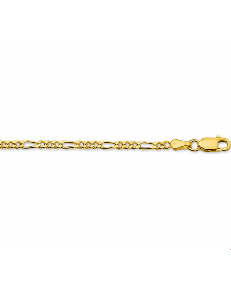 14 krt gouden armband figaro 2,7 mm - 17254