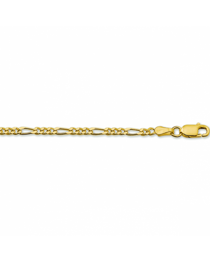 14 krt gouden armband figaro 2,7 mm - 17254 14 krt gouden armband figaro 2,7 mm - 17254