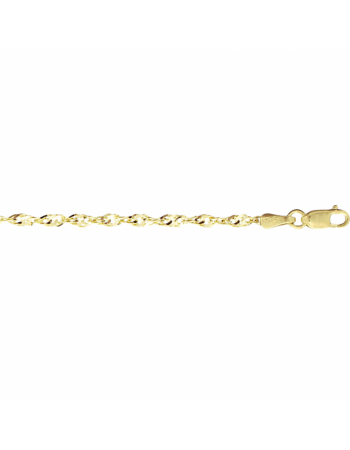 14 krt armband singapore 2,3 mm - 17032