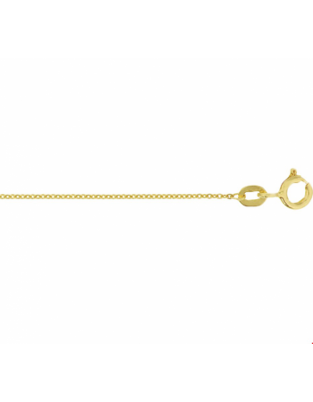 14 krt collier anker plat 0,8 mm 41 - 43 - 45 cm - 17020