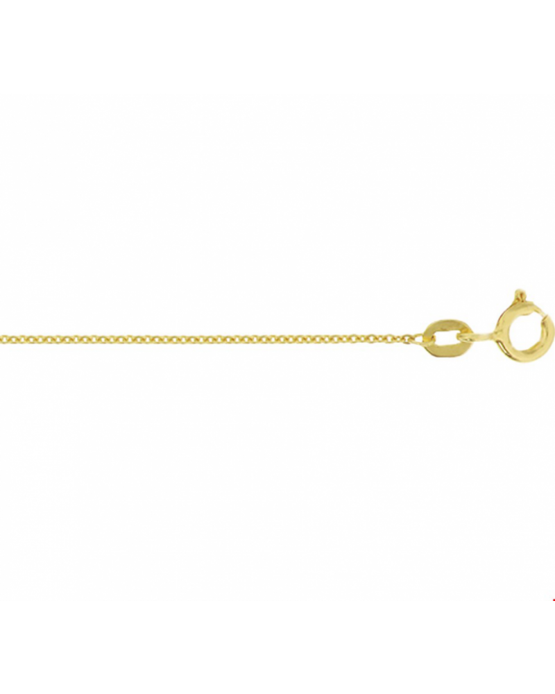 14 krt collier anker plat 0,8 mm 41 - 43 - 45 cm - 17020