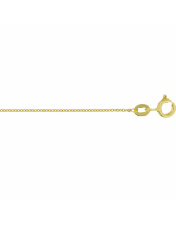 14 krt collier anker plat 0,8 mm 41 - 43 - 45 cm - 17020