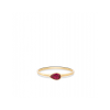 SWING JEWELS 14krt ring met Fuchsia zirkonia - 15129