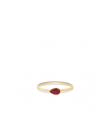 SWING JEWELS 14krt ring met Fuchsia zirkonia - 15129