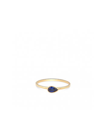SWING JEWELS 14krt ring met Donker Blauwe Zirkonia - 15133