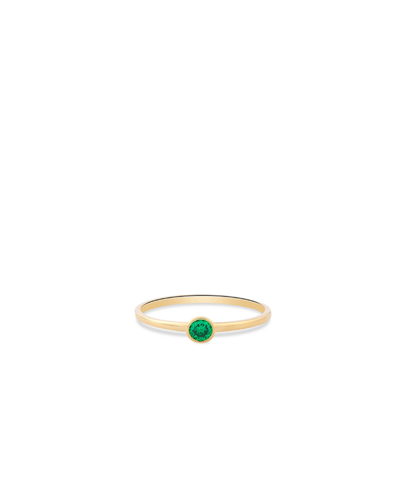 SWING JEWELS 14krt ring met groene Zirkonia - 15137 SWING JEWELS 14krt ring met groene Zirkonia - 15137
