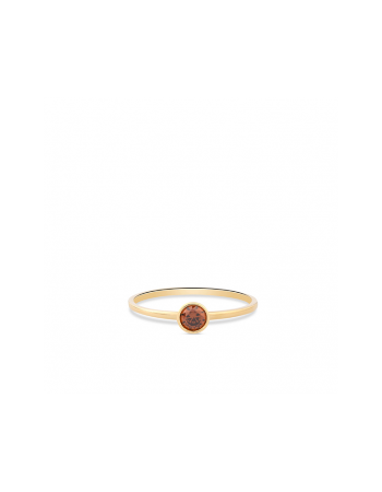 SWING JEWELS 14krt ring met lichtbruine Zirkonia - 15135