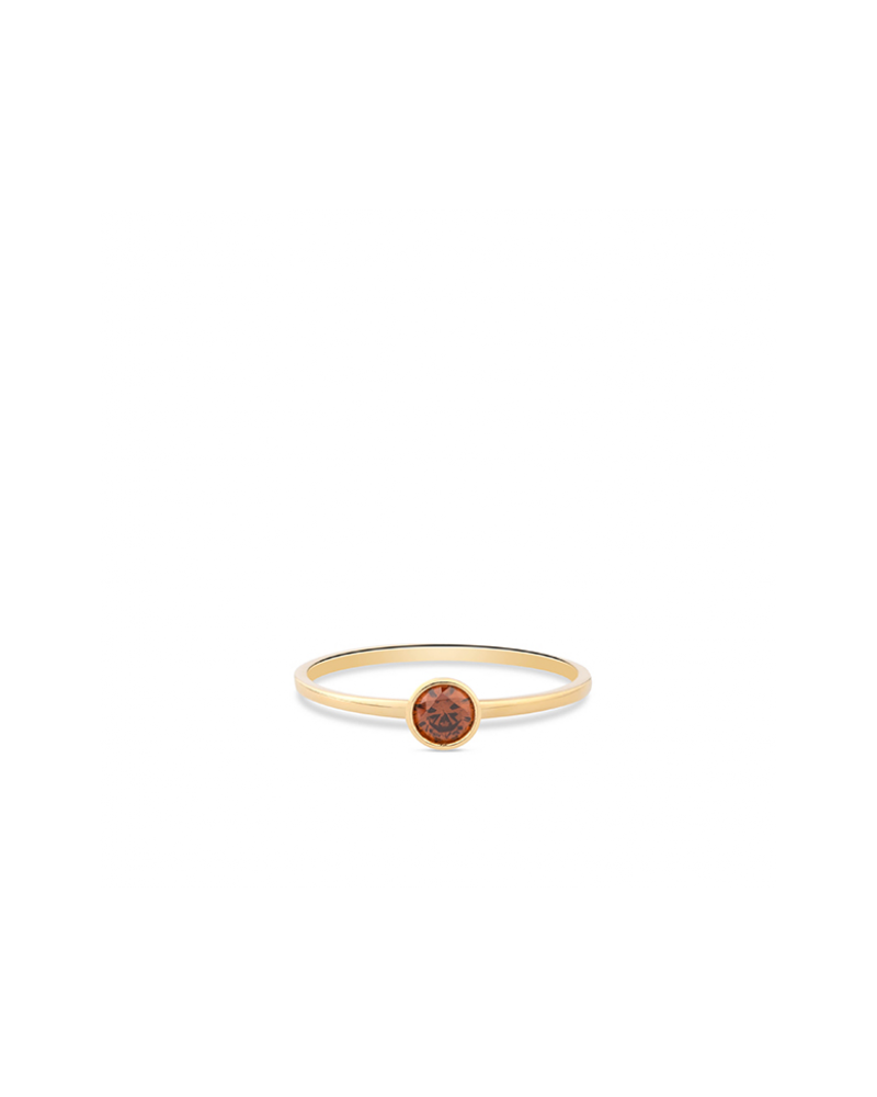 SWING JEWELS 14krt ring met lichtbruine Zirkonia - 15135