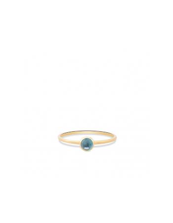SWING JEWELS 14 krt ring met licht blauwe Zirkonia - 15134