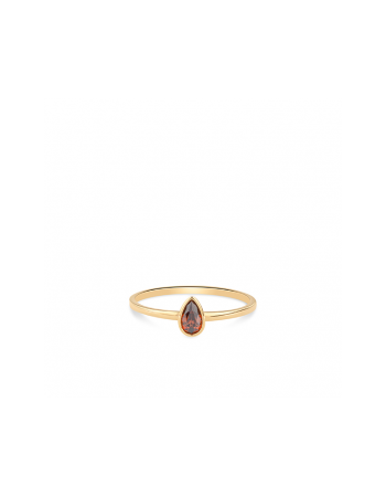 SWING JEWELS 14krt ring met bruine Zirkonia - 15138