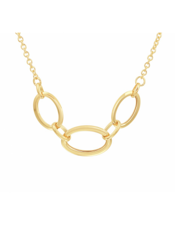Collier ovaal 13 mm 42 cm - 10471