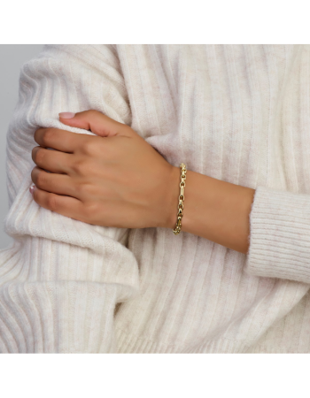 14 krt geelgouden Armband anker 4,8 mm 19 cm - 14907