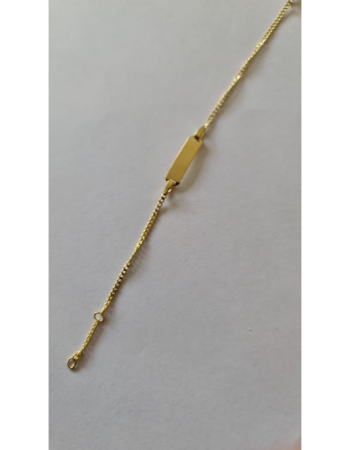 14krt Fjory kinderplaatarmband - 15998