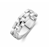 Zilver Gerhodineerd Ring schakelmotief - 14900
