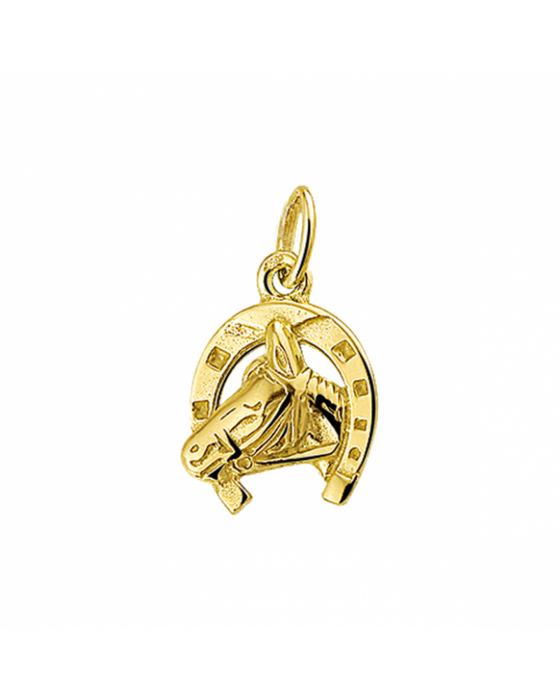hanger hoefijzer en paard - 15368 hanger hoefijzer en paard - 15368