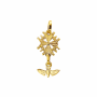 14 crt gouden hanger hugenoot kruis massief - 17948 14 crt gouden hanger hugenoot kruis massief - 17948