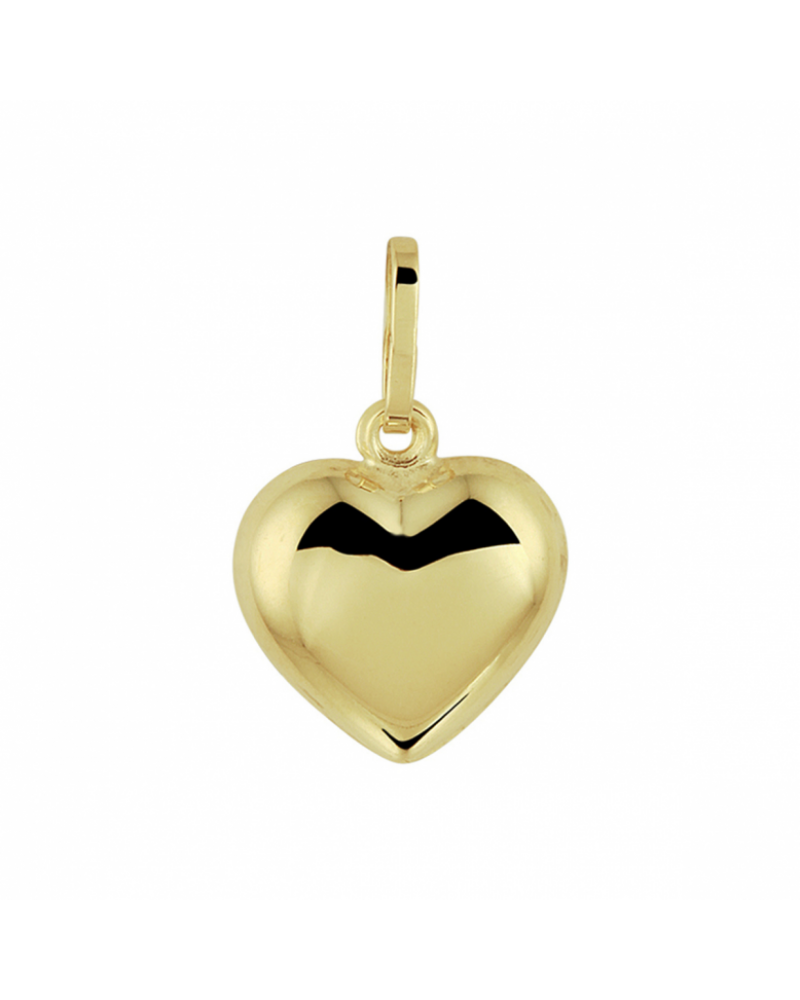 14 krt geelgouden hanger hart - 16118