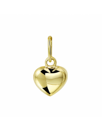 14 krt geelgouden hanger hart - 16118