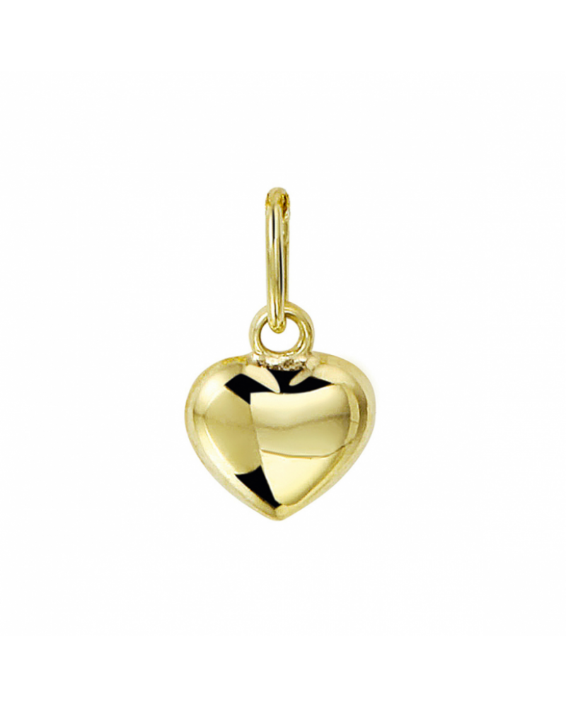 14 krt geelgouden hanger hart - 16118 14 krt geelgouden hanger hart - 16118