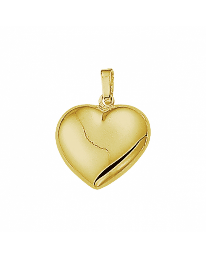 14 krt geelgouden hanger hart - 16120 14 krt geelgouden hanger hart - 16120