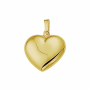 14 krt geelgouden hanger hart - 16120