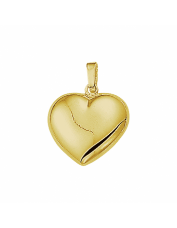 14 krt geelgouden hanger hart - 16120 14 krt geelgouden hanger hart - 16120