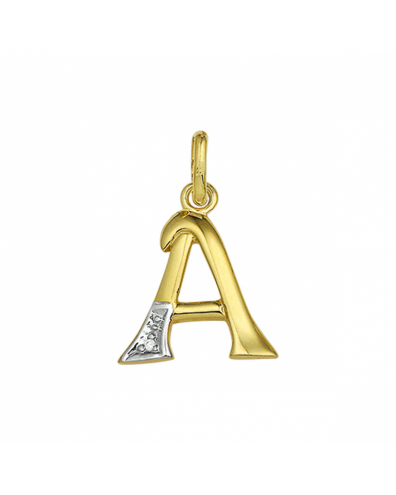 hanger letter diamant 0.005ct h si - 15513