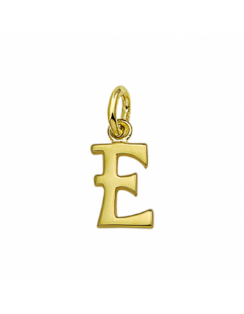 14krt gouden hanger letter "E" - 16101