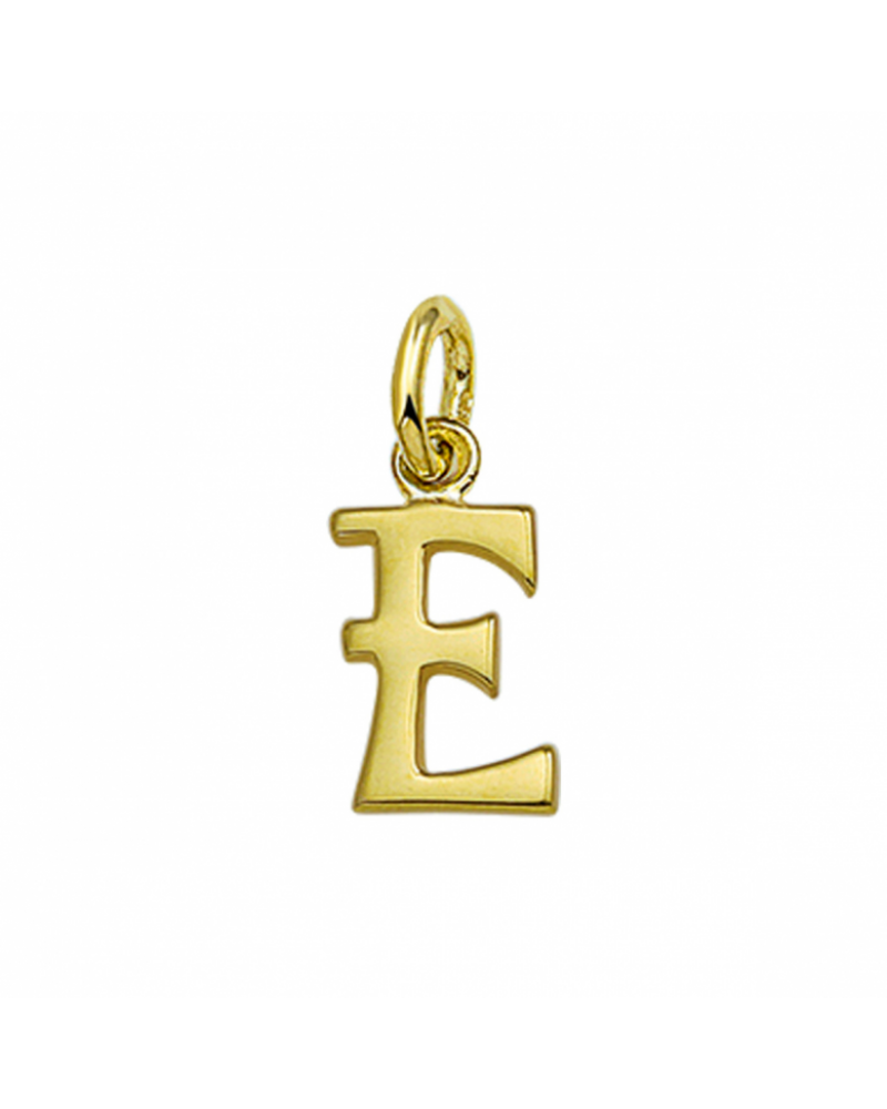 14krt gouden hanger letter "E" - 16101 14krt gouden hanger letter "E" - 16101