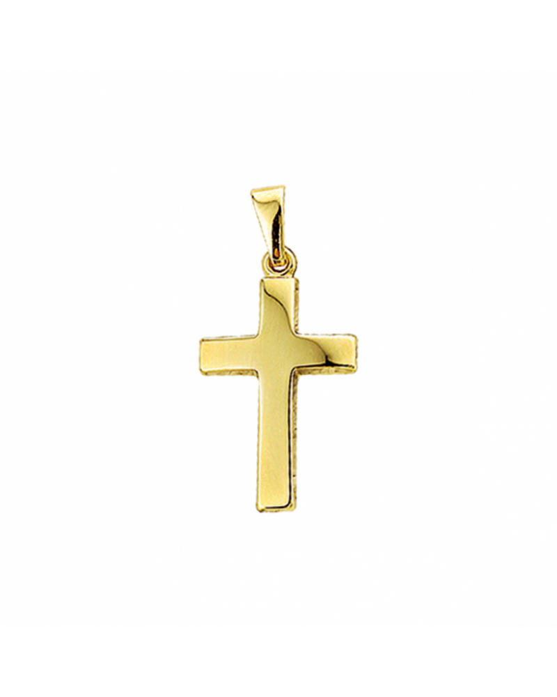 14 krt gouden hanger kruis - 18022 14 krt gouden hanger kruis - 18022