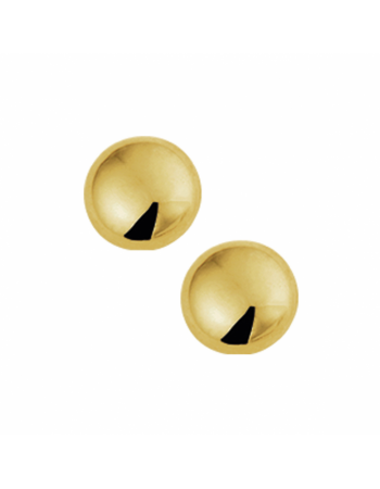 14 krt oorknoppen half-bol - 17079