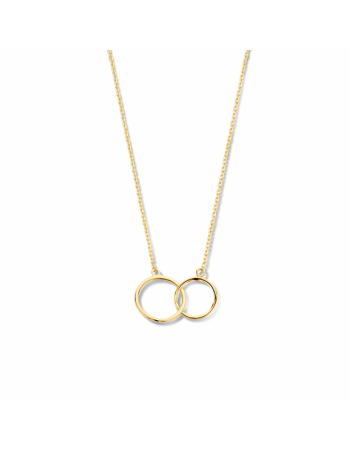 14 krt collier rondjes 0,8 mm 40 + 4 cm - 17072 14 krt collier rondjes 0,8 mm 40 + 4 cm - 17072